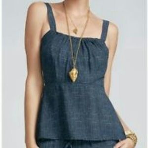 CAbi 403 Texture Peplum Camisole